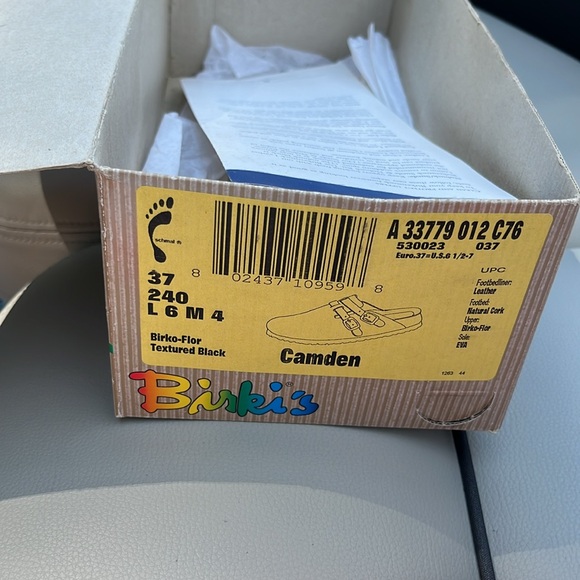 Birkenstock “Birki’s” Camden Mule Clog Black,Sz.37, ladies 6,2 straps w buckles - Picture 5 of 7